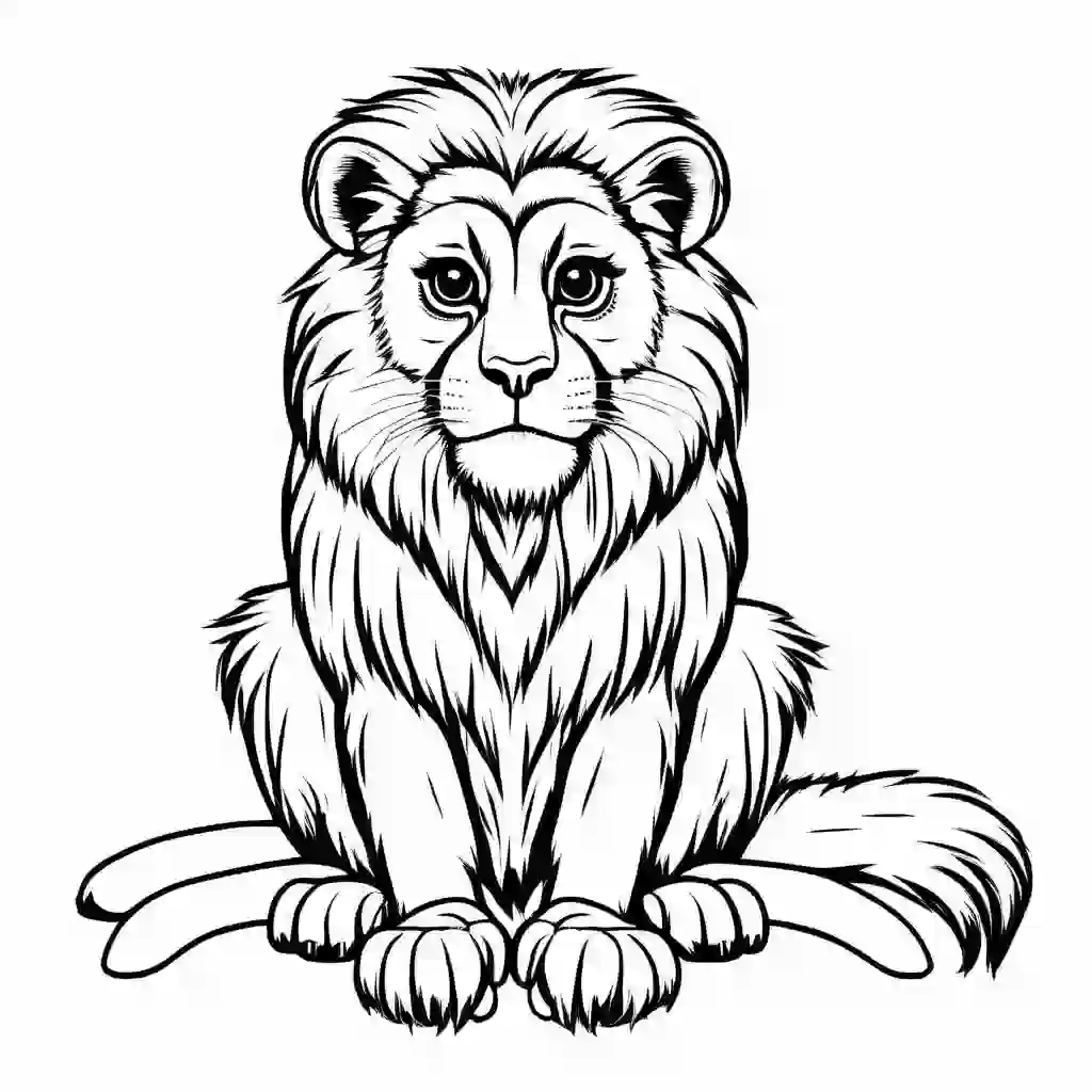 Golden Lion Tamarins coloring pages